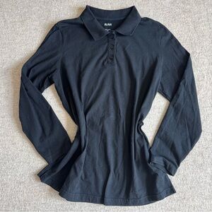 Blair Charcoal Button-Up Polo